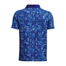 Under Armour Performance Floral Speckle Junior Poloshirt, blau
