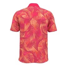 Under Armour Iso-Chill Print Palm Herren Poloshirt, rosa
