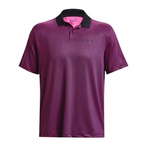 Under Armour Performance 3.0 Printed Herren Poloshirt, schwarz/rosa