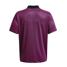 Under Armour Performance 3.0 Printed Herren Poloshirt, schwarz/rosa