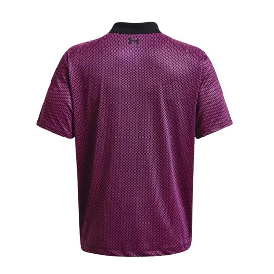 Under Armour Performance 3.0 Printed Herren Poloshirt, schwarz/rosa