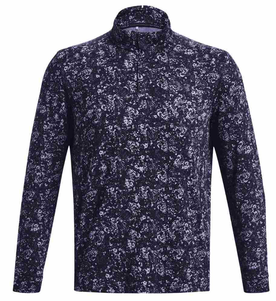 Under Armour Playoff Printed 1/4 Zip Herren Sweatshirt, dunkelblau