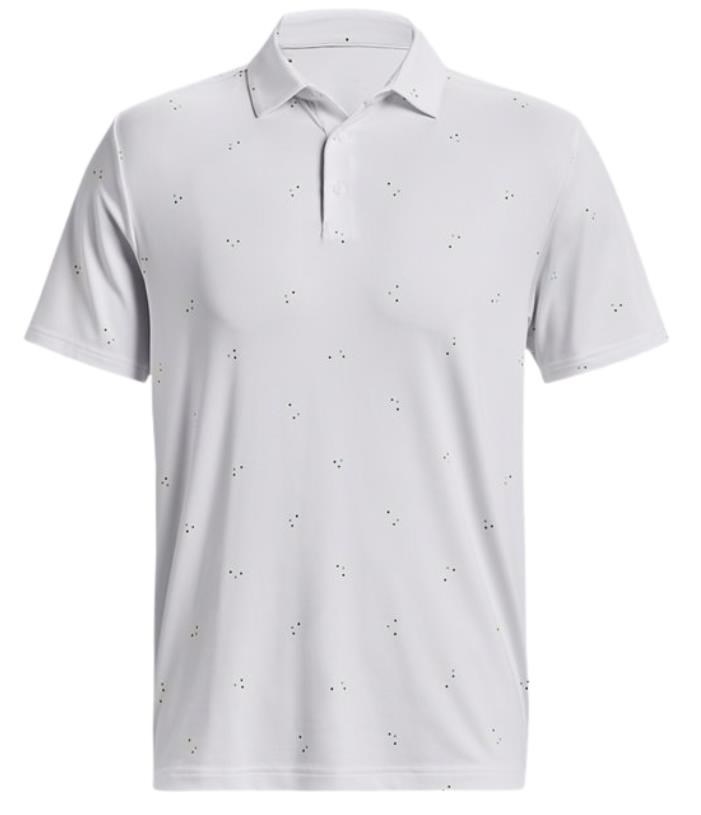 Under Armour Playoff 3.0 Printed Herren Poloshirt, weiss/blau