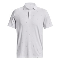 Under Armour Playoff 3.0 Printed Herren Poloshirt, weiss/blau