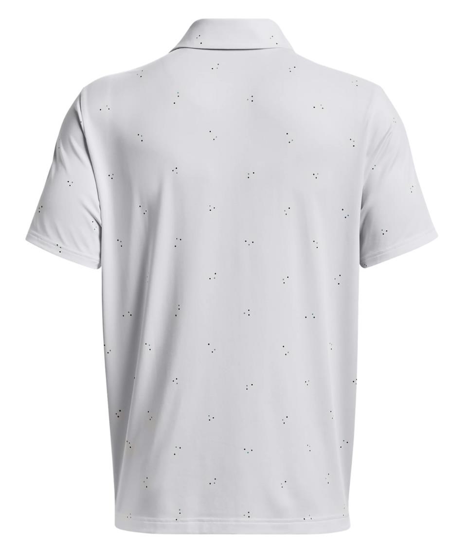 Under Armour Playoff 3.0 Printed Herren Poloshirt, weiss/blau