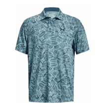 Under Armour Playoff 3.0 Printed Herren Poloshirt, blau