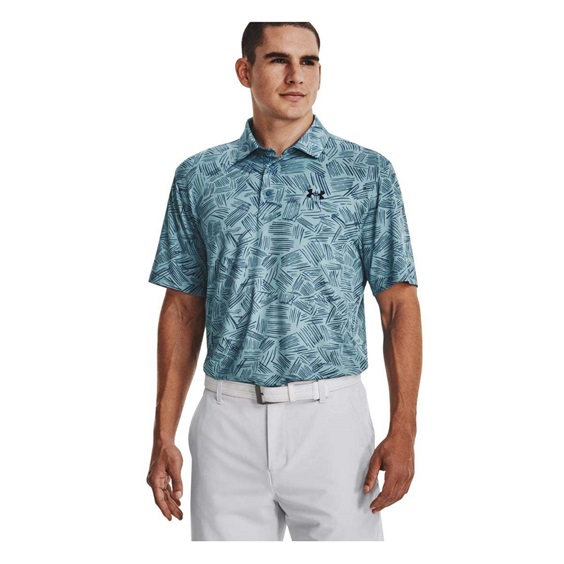Under Armour Playoff 3.0 Printed Herren Poloshirt, blau