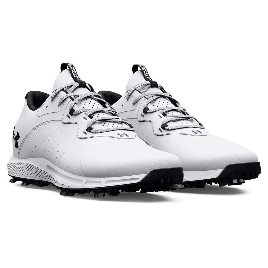 Under Armour Charged Draw 2 Wide Herren Golfschuhe, weiss