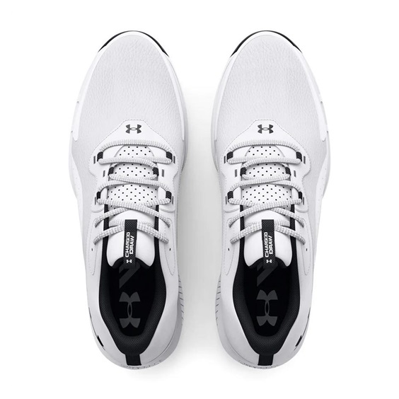 Under Armour Charged Draw 2 Wide Herren Golfschuhe, weiss