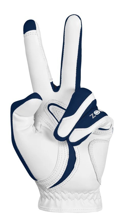 Zoom Hybrid Damen Handschuh, weiss/dunkelblau