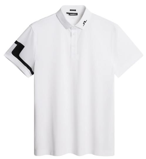 J.Lindeberg Heath Regular Fit Herren Poloshirt, weiss