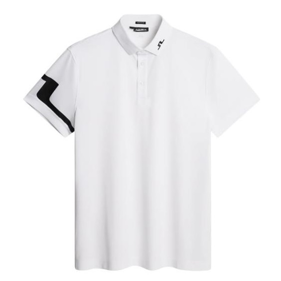 J.Lindeberg Heath Regular Fit Herren Poloshirt, weiss