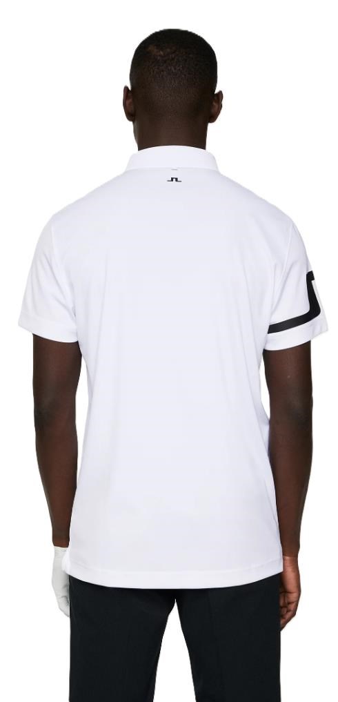 J.Lindeberg Heath Regular Fit Herren Poloshirt, weiss