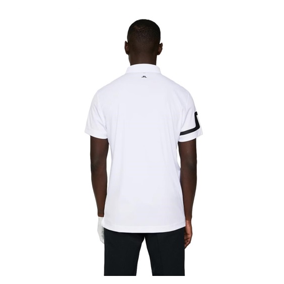 J.Lindeberg Heath Regular Fit Herren Poloshirt, weiss