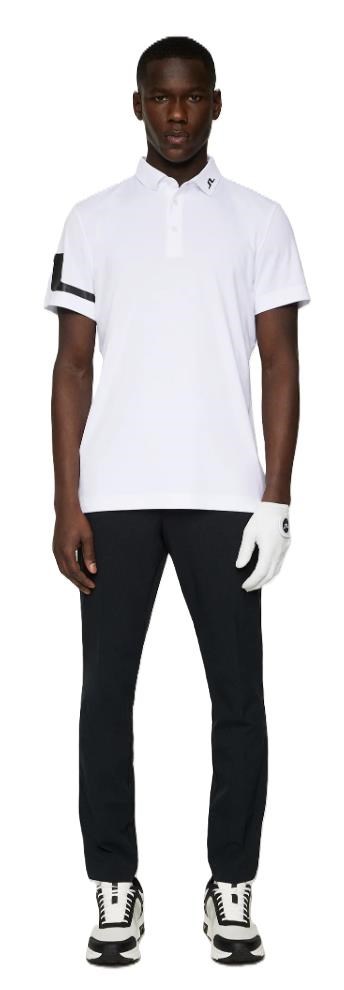 J.Lindeberg Heath Regular Fit Herren Poloshirt, weiss