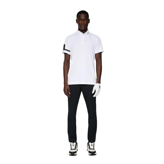 J.Lindeberg Heath Regular Fit Herren Poloshirt, weiss