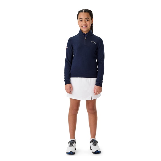 Callaway V-Neck Junior Pullover, dunkelblau