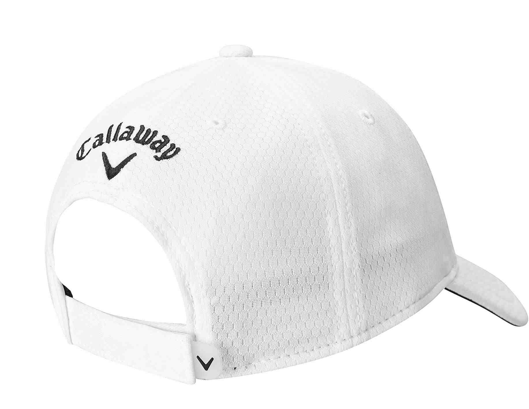 Callaway Fronted Crested Herren Cap, weiss