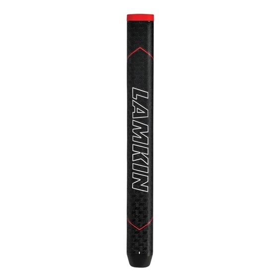 Lamkin SINKFIT Rubber Straight Putter Griff, STANDARD, schwarz/rot