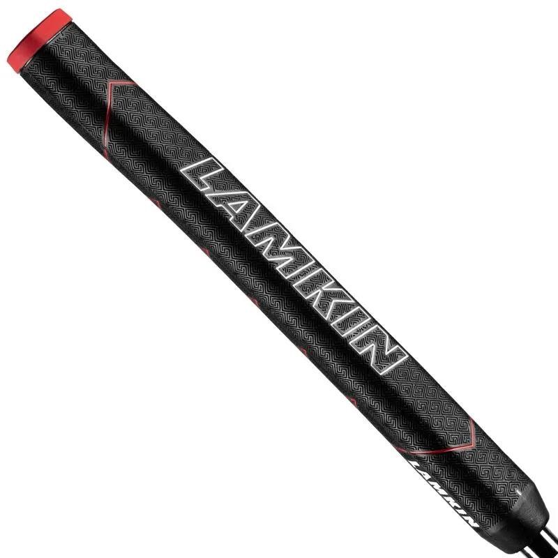 Lamkin SINKFIT Rubber Straight Putter Griff, STANDARD, schwarz/rot