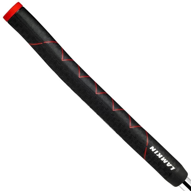 Lamkin SINKFIT Rubber Straight Putter Griff, STANDARD, schwarz/rot