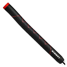 Lamkin SINKFIT Rubber Straight Putter Griff, STANDARD, schwarz/rot