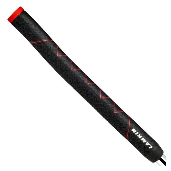 Lamkin SINKFIT Rubber Straight Putter Griff, STANDARD, schwarz/rot