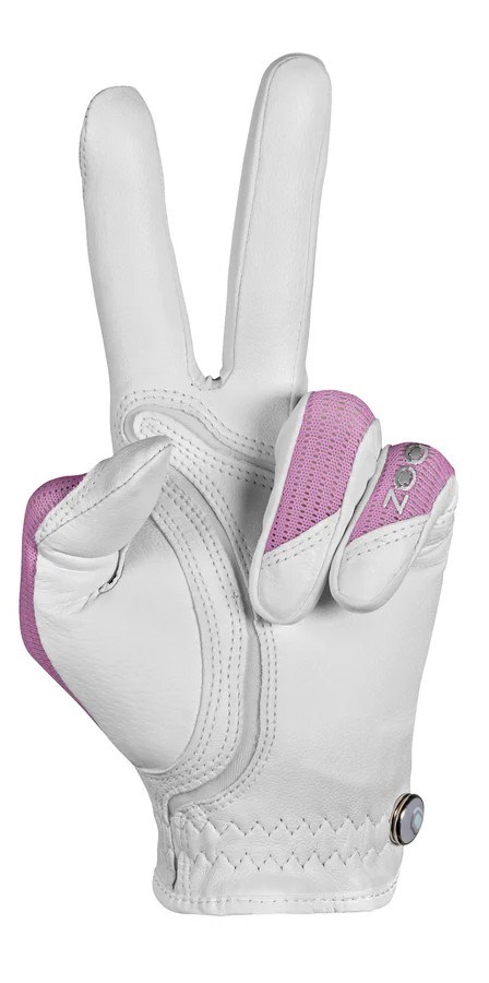 Zoom Sun Style Damen Golfhandschuh, wiess/rosa