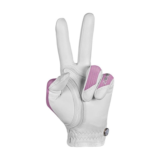 Zoom Sun Style Damen Golfhandschuh, wiess/rosa