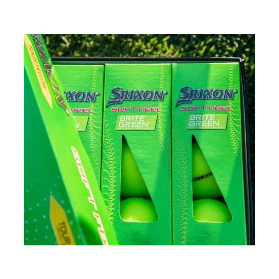 Srixon Soft Feel Brite Golfbälle, grün