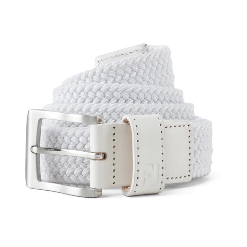 FootJoy Braided Herren Gürtel, weiss
