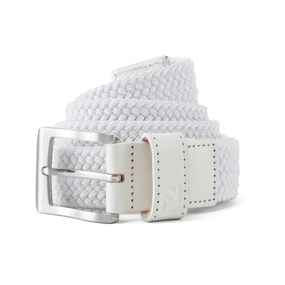 FootJoy Braided Herren Gürtel, weiss
