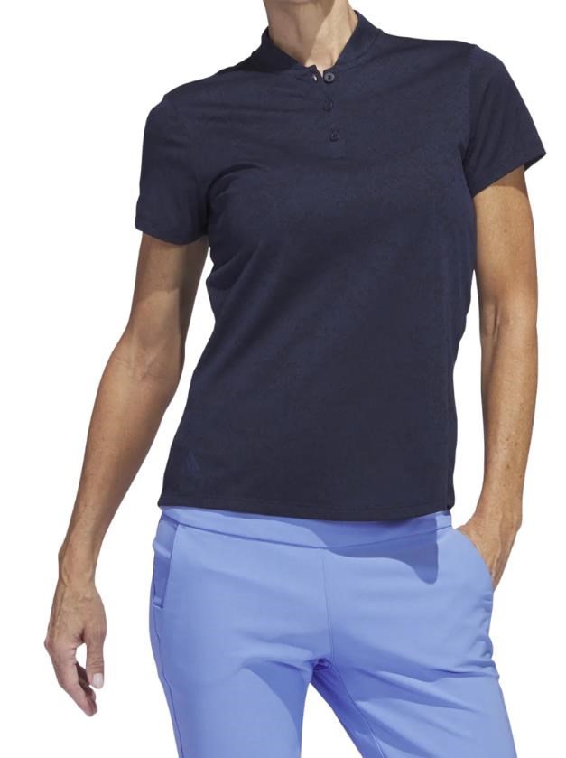 Adidas Jacquard Damen Poloshirt, dunkelblau
