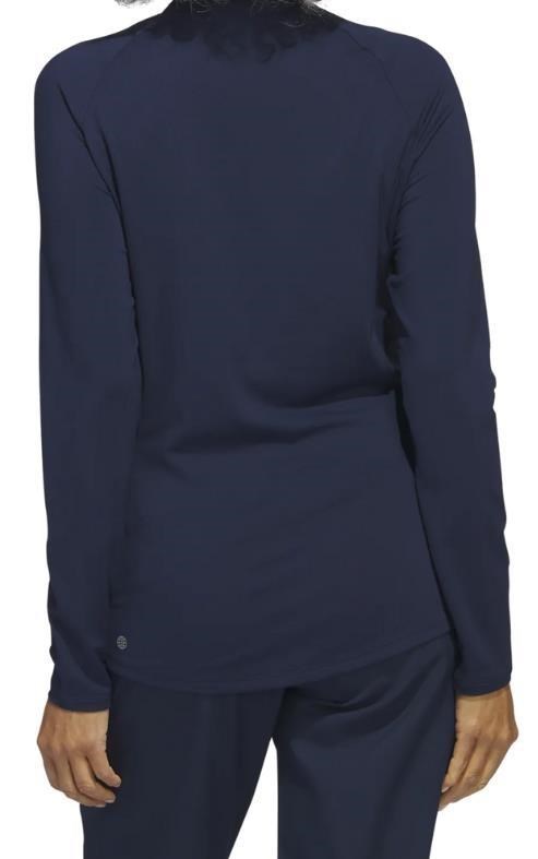 Adidas Solid Quarter Zip Long Sleeve Damen Sweatshirt, dunkelblau