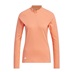 Adidas Solid Quarter Zip Long Sleeve Damen Sweatshirt, coral fusion