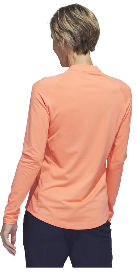 Adidas Solid Quarter Zip Long Sleeve Damen Sweatshirt, coral fusion