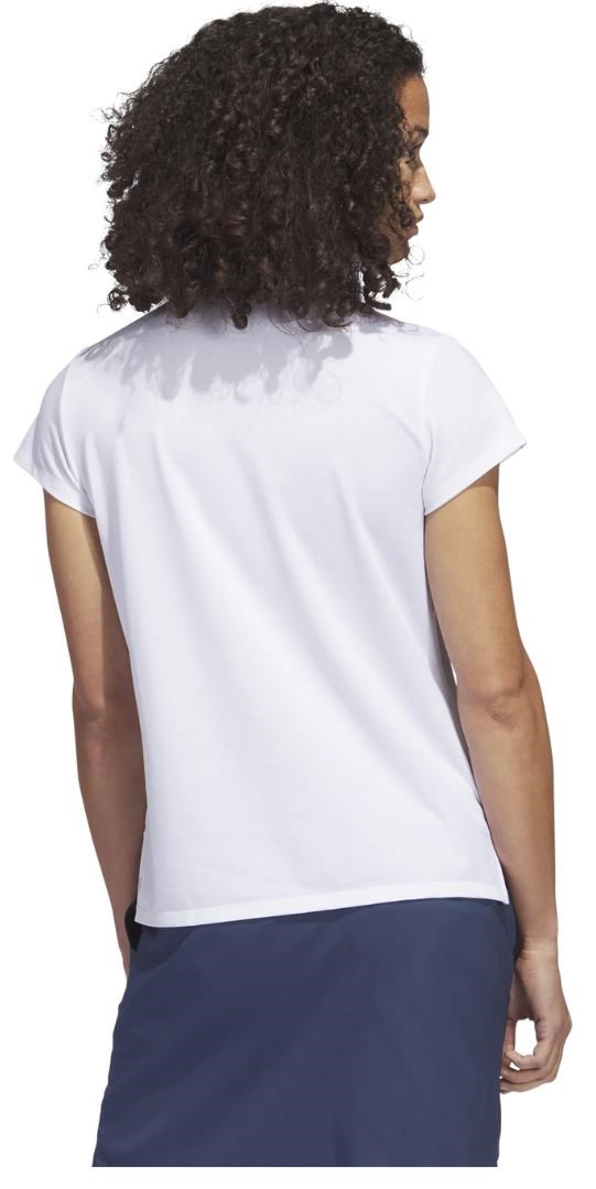 Adidas Go-To Heathered Damen Poloshirt, weiss