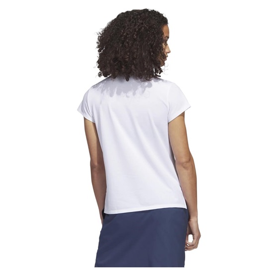 Adidas Go-To Heathered Damen Poloshirt, weiss