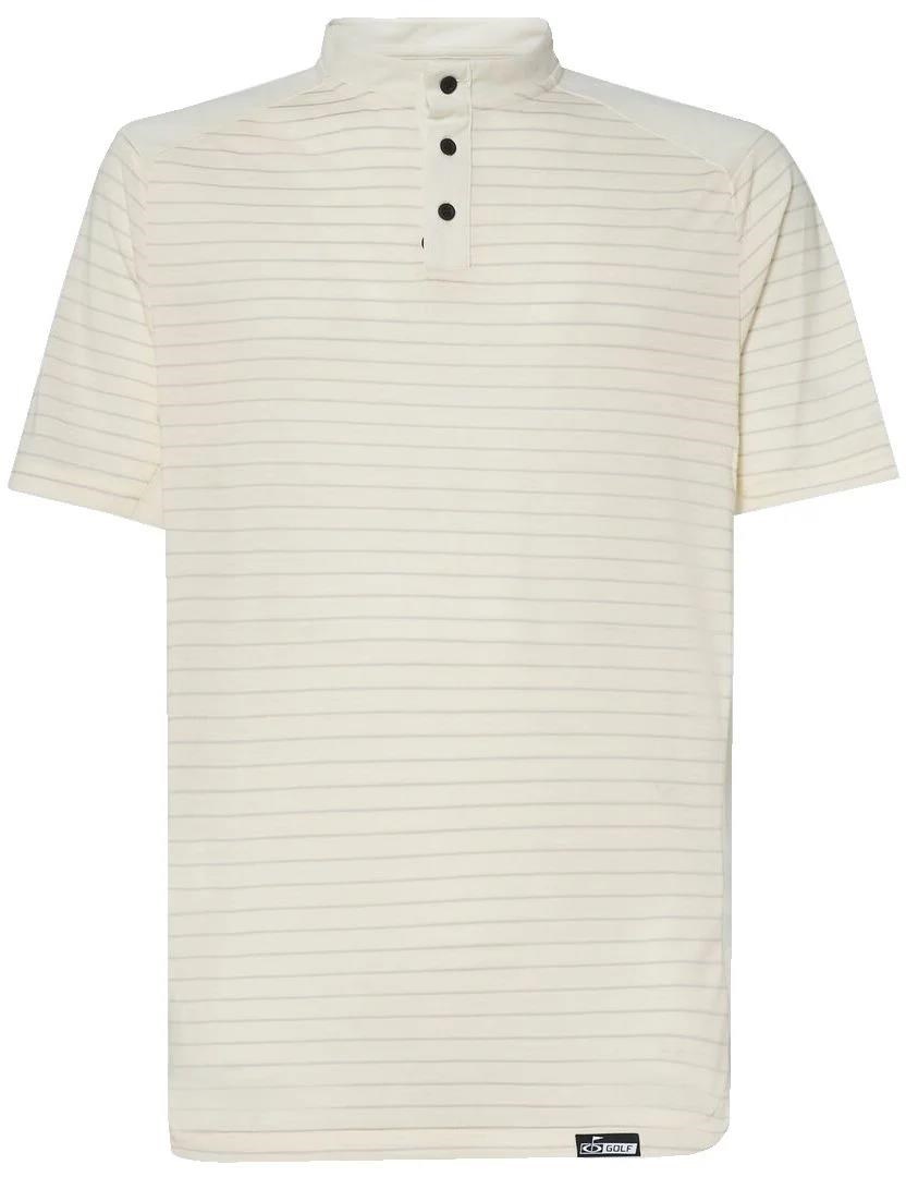 Oakley Fringe Stripe Herren Poloshirt, arctic white