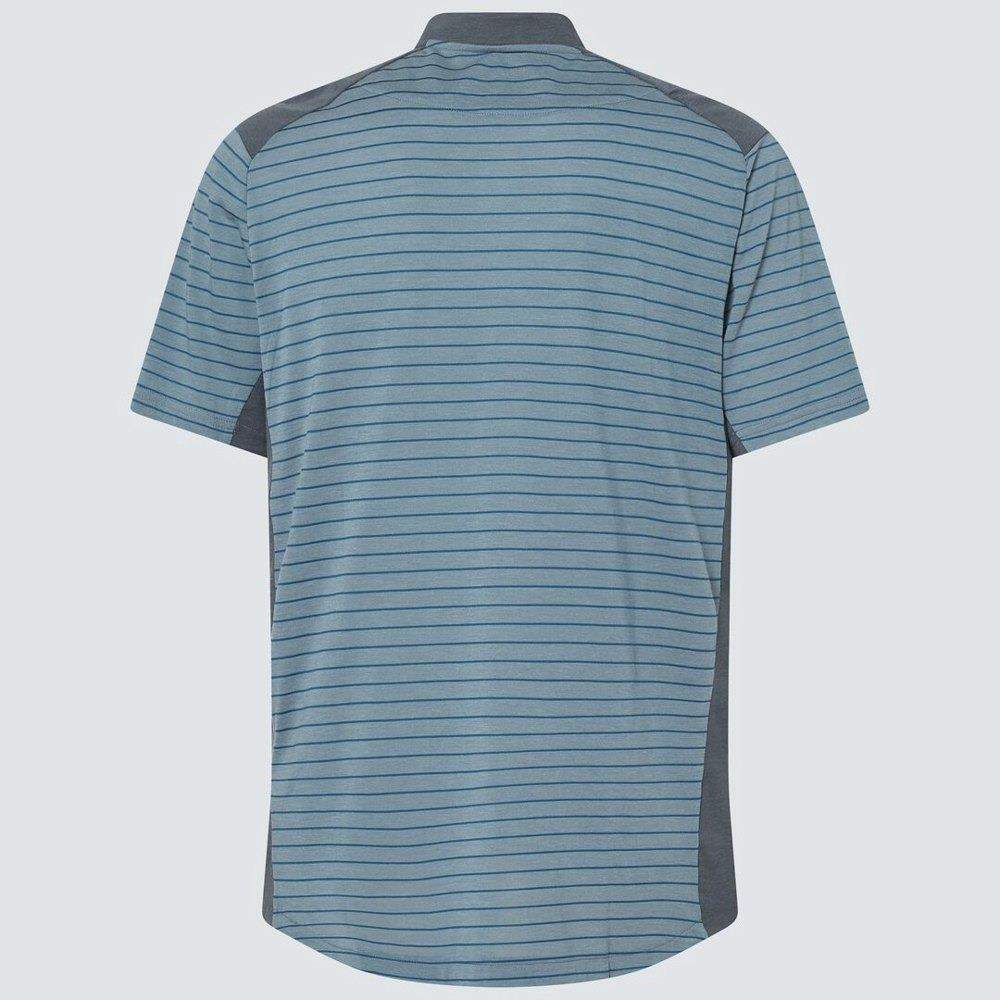 Oakley Fringe Stripe Herren Poloshirt, arctic white