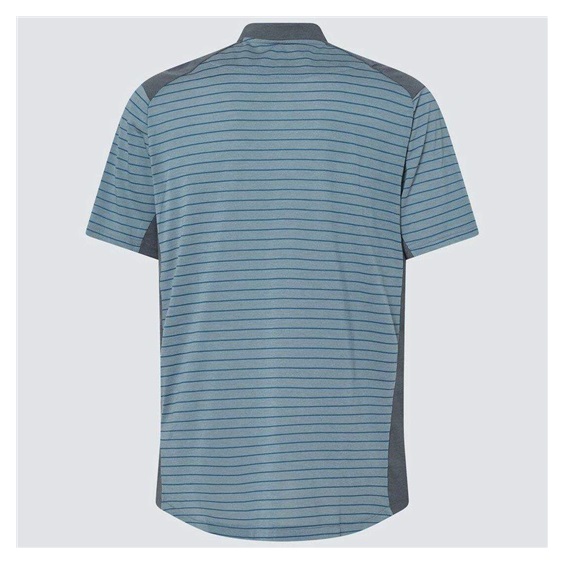 Oakley Fringe Stripe Herren Poloshirt, arctic white
