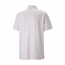 Puma Mattr Flamingo Herren Poloshirt, weiss/rosa