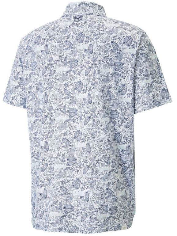 Puma Mattr Seaplanes Herren Poloshirt, weiss/blau