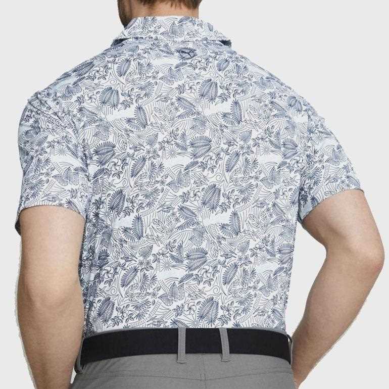 Puma Mattr Seaplanes Herren Poloshirt, weiss/blau