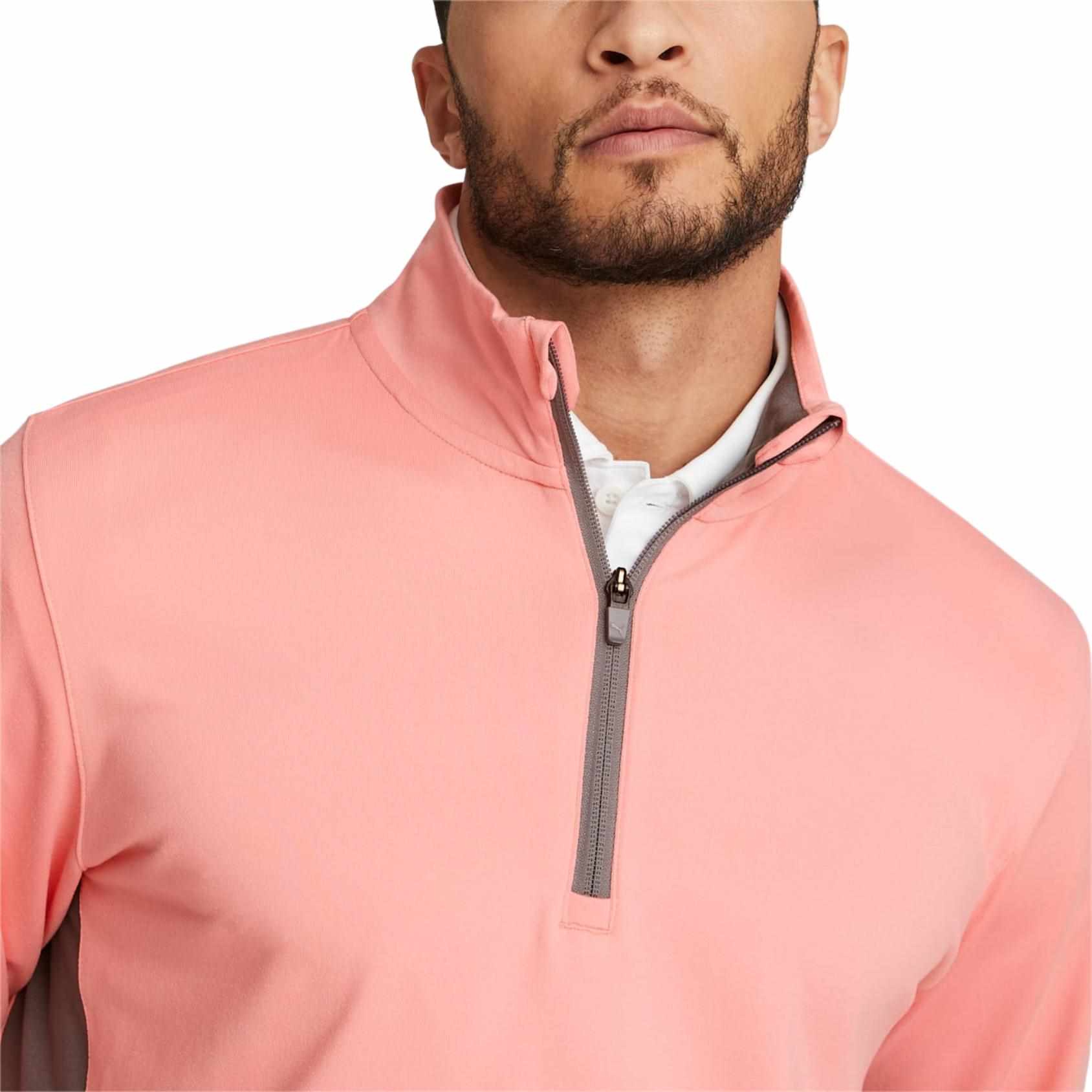 Puma Gamer 1/4 Zip Herren Sweatshirt, rosa