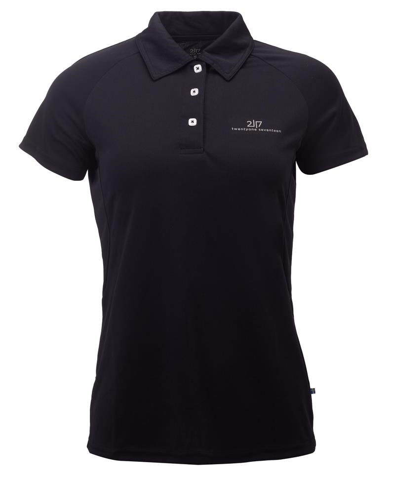 2117 of Sweden Fröseke Damen Poloshirt, schwarz
