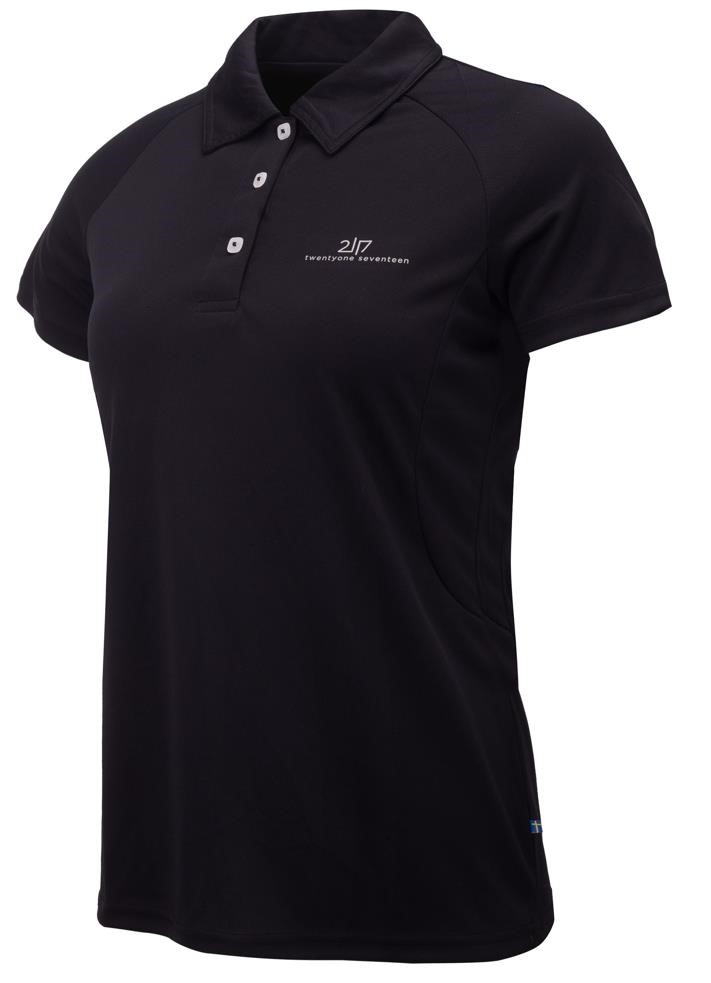 2117 of Sweden Fröseke Damen Poloshirt, schwarz