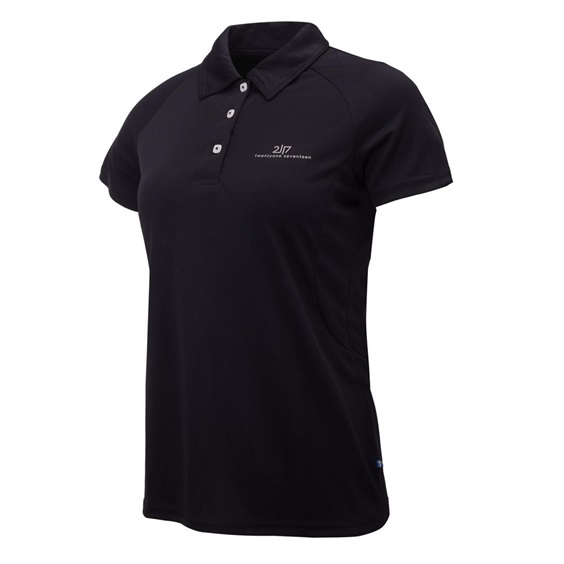 2117 of Sweden Fröseke Damen Poloshirt, schwarz