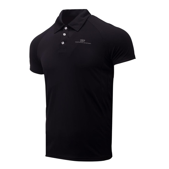 2117 of Sweden Fröseke Herren Poloshirt, schwarz