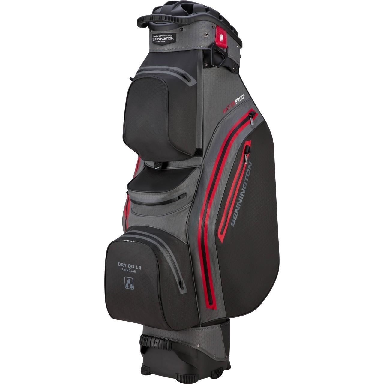 Bennington Dry QO 14 Waterproof Cartbag, schwarz/grau/rot